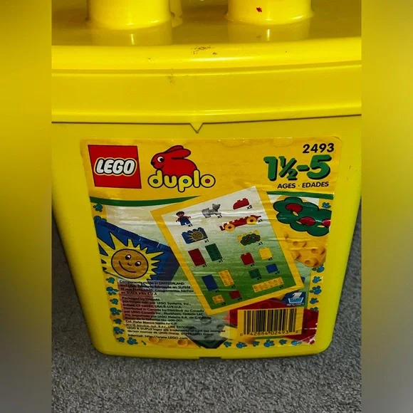Vintage 1998 Lego Duplo Assortment of Pieces with Yellow Carrying Case - Picture 7 of 10